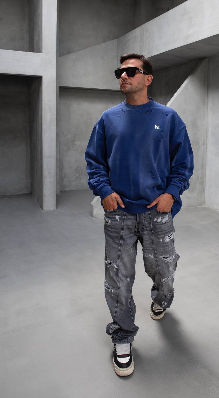 Blue Design Sweatshirt