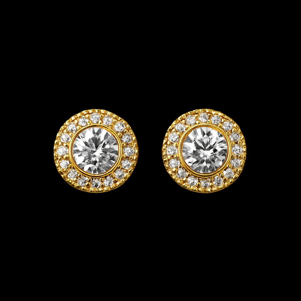 Gold Diamond Earring