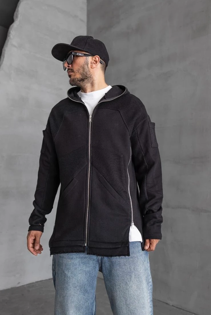 Detalied Black Jacket