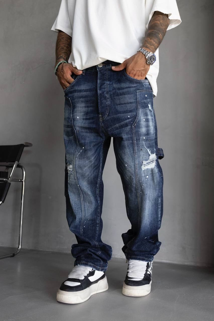 Painted Baggy Jeans