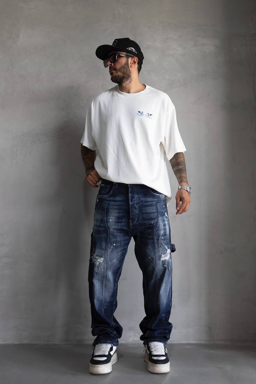 Painted Baggy Jeans