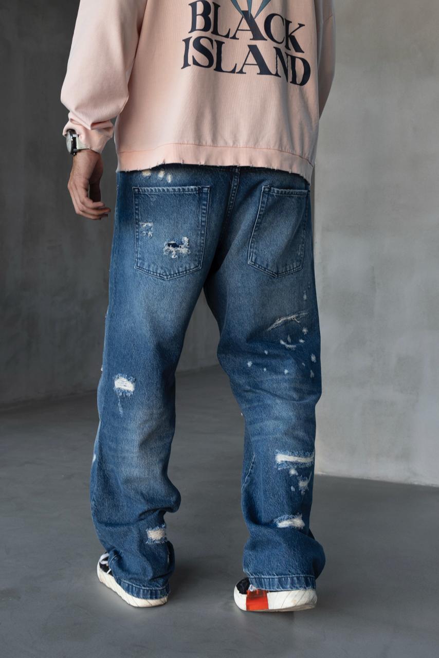 Double Layer Detailed Jeans