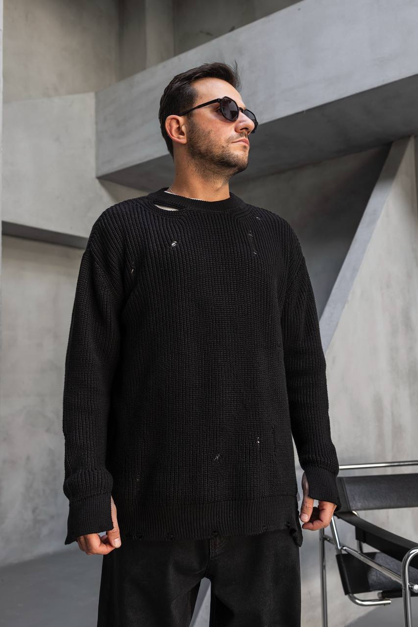 Knitted Detailed Sweatshirt