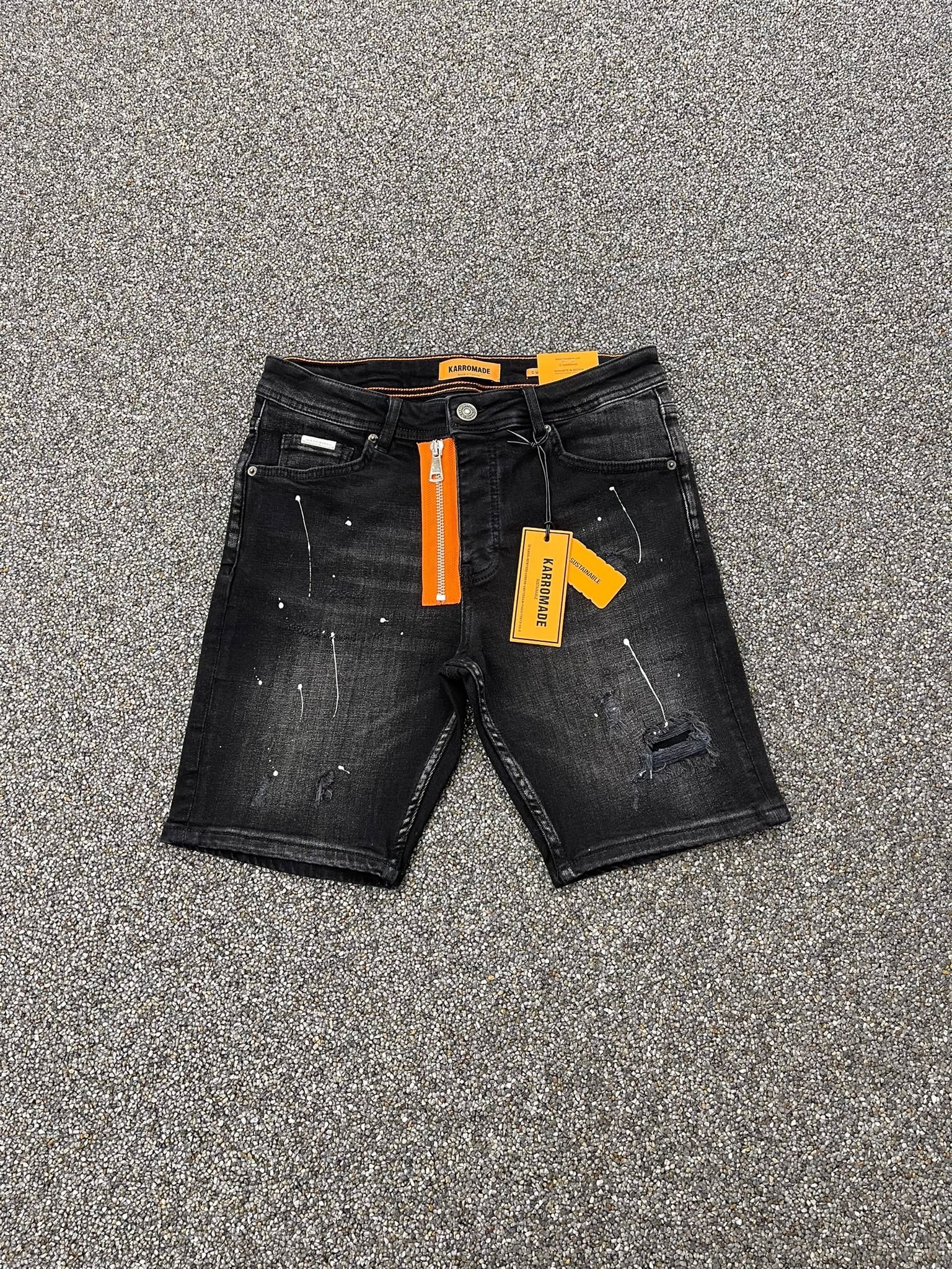 Black Denim Short