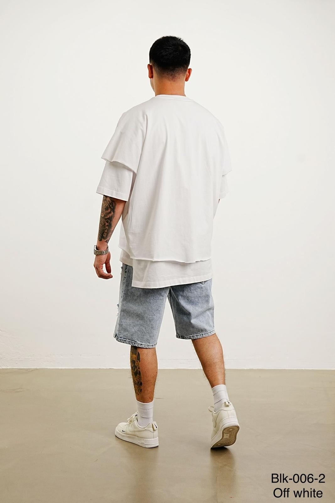 Double Layer White T-shirt