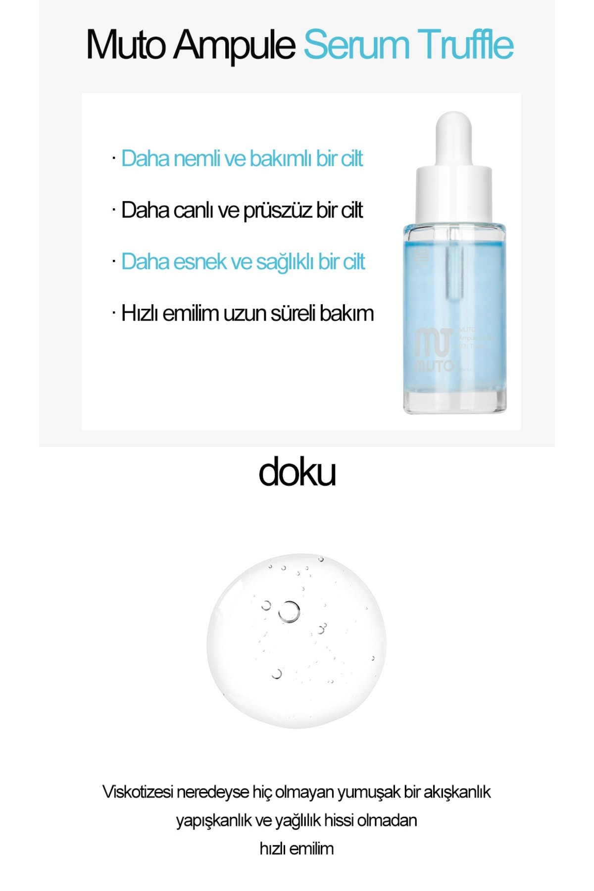 Muto Trüf Ve Mangosteen Özlü Kırışıklık Akne Giderici Niacinamide Ton Eşitleyici Serum 30 ml