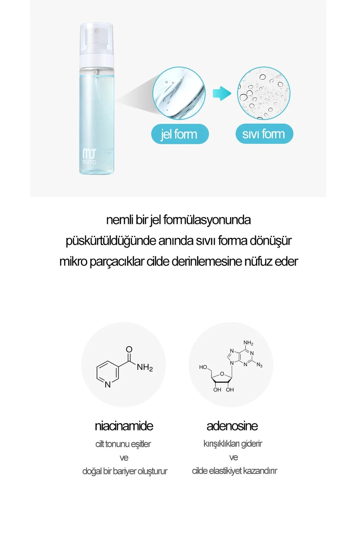 Muto Trüf Ve Mangosteen Özlü Kırışıklık&akne Giderici Niacinamide,tonlayıcı Mist Sprey 80ml