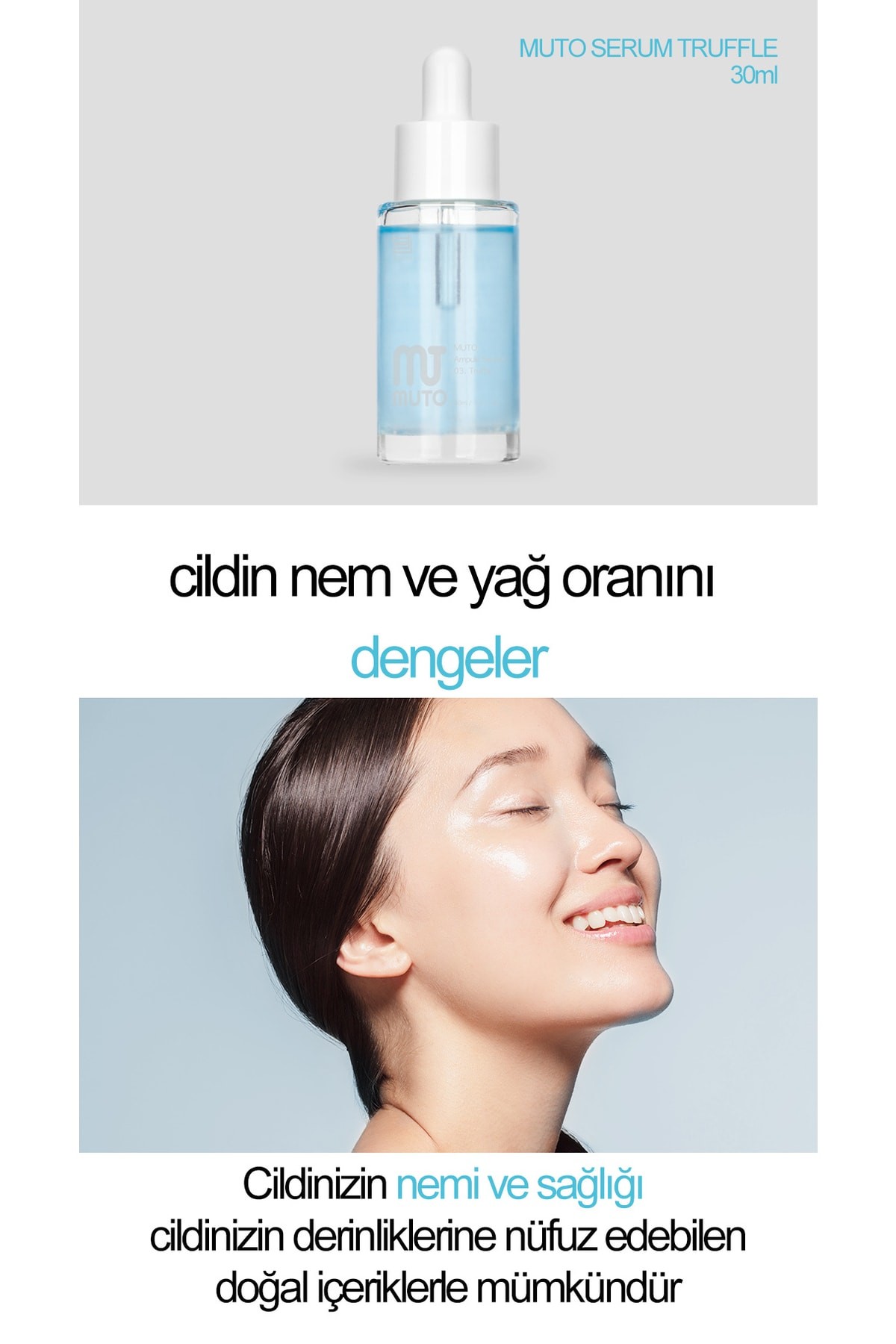 Muto Trüf Ve Mangosteen Özlü Kırışıklık Akne Giderici Niacinamide Ton Eşitleyici Serum 30 ml