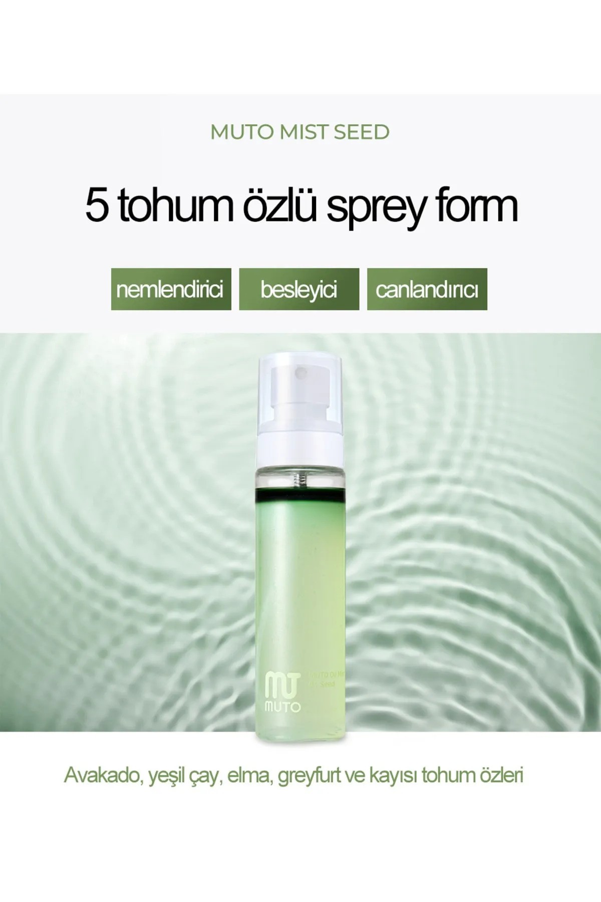 Muto 5 Tohum Özlü Niacinamide Gözenek Sıkılaştırıcı&anti-aging, Panthenol Mist Sprey 80ml