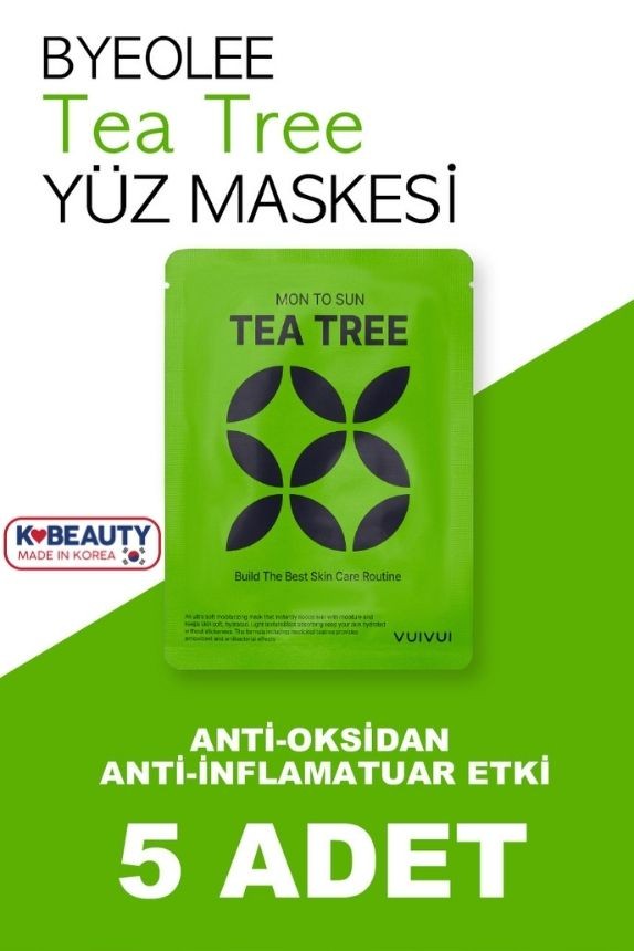 Çay Agacı Özlü Sivilce ve Akne Karşıtı Yüz Maskesi 25ml (5 adet)