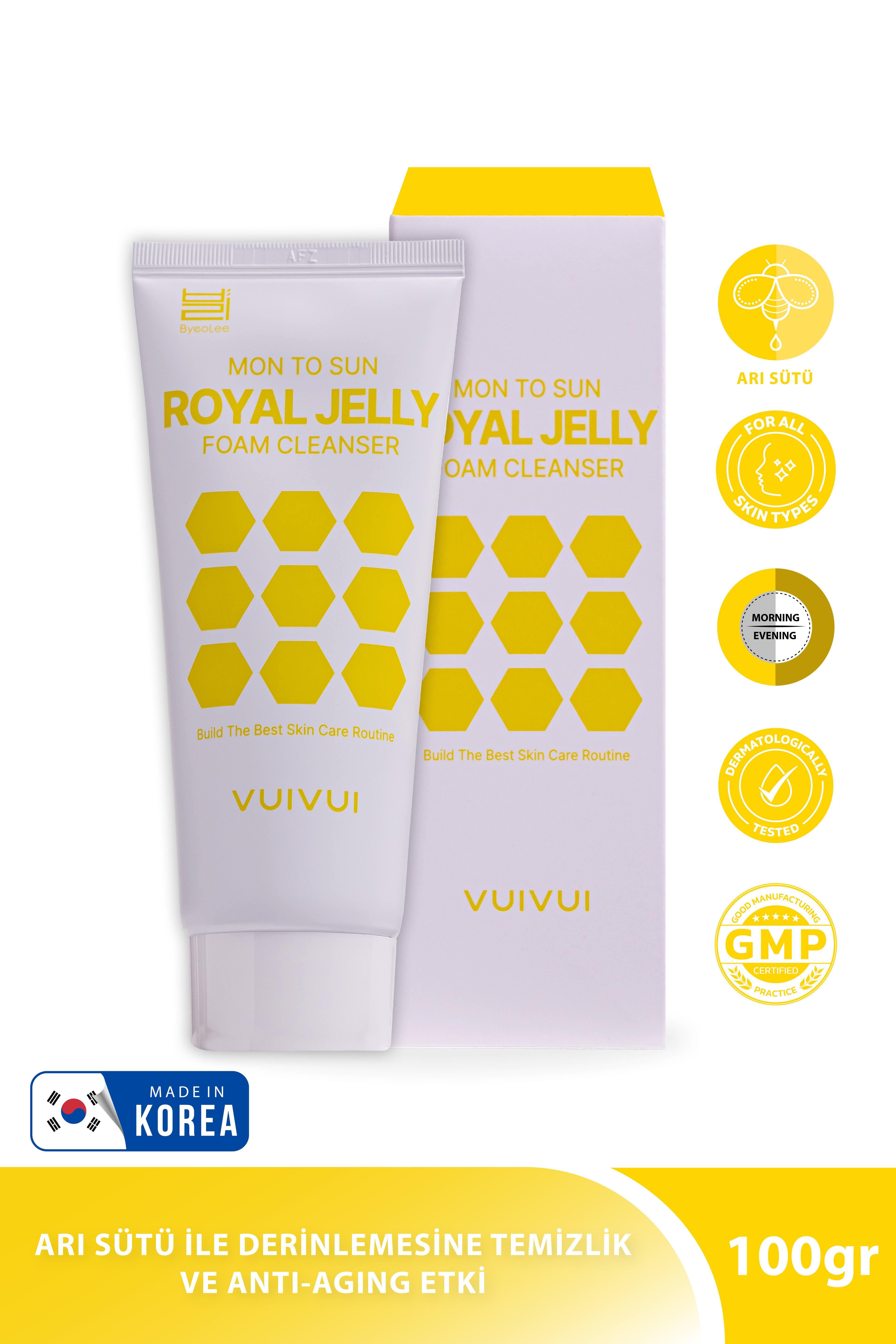 Royal Jelly Foam Cleanser Arı Sütü Yüz Temizleme Köpüğü 100gr