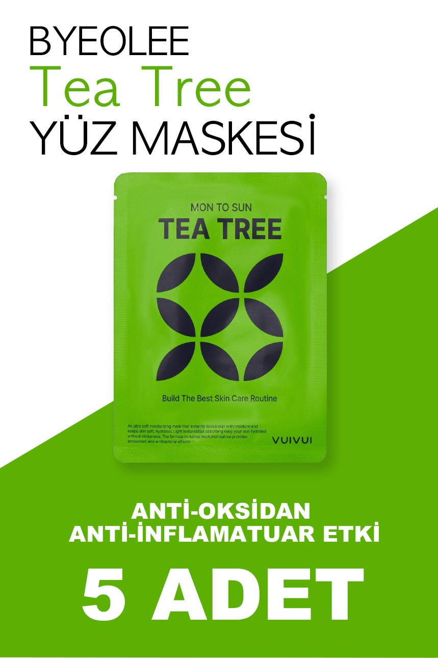 Çay Agacı Özlü Sivilce ve Akne Karşıtı Yüz Maskesi 25ml (5 adet)