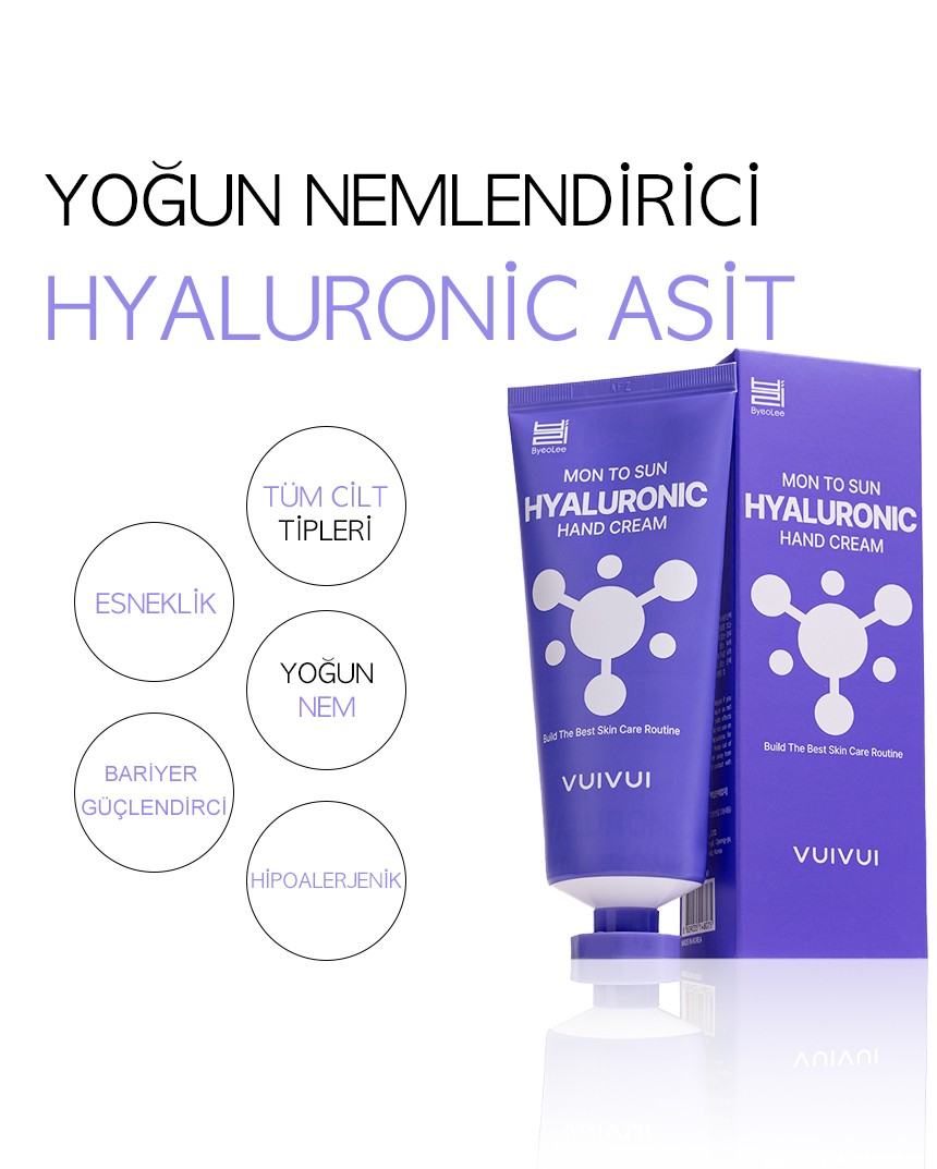 Kore Üretimi Hyaluronik İçerikli Yoğun Nemledirici El Kremi 100gr