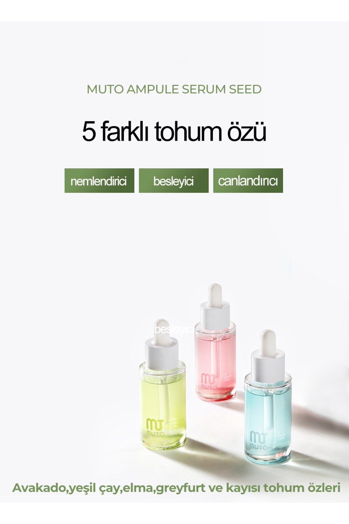 Muto 5 Tohum Özlü Niacinamide Ton Eşitleyici Kırışıklık Giderici Panthenol Serum 30 ml