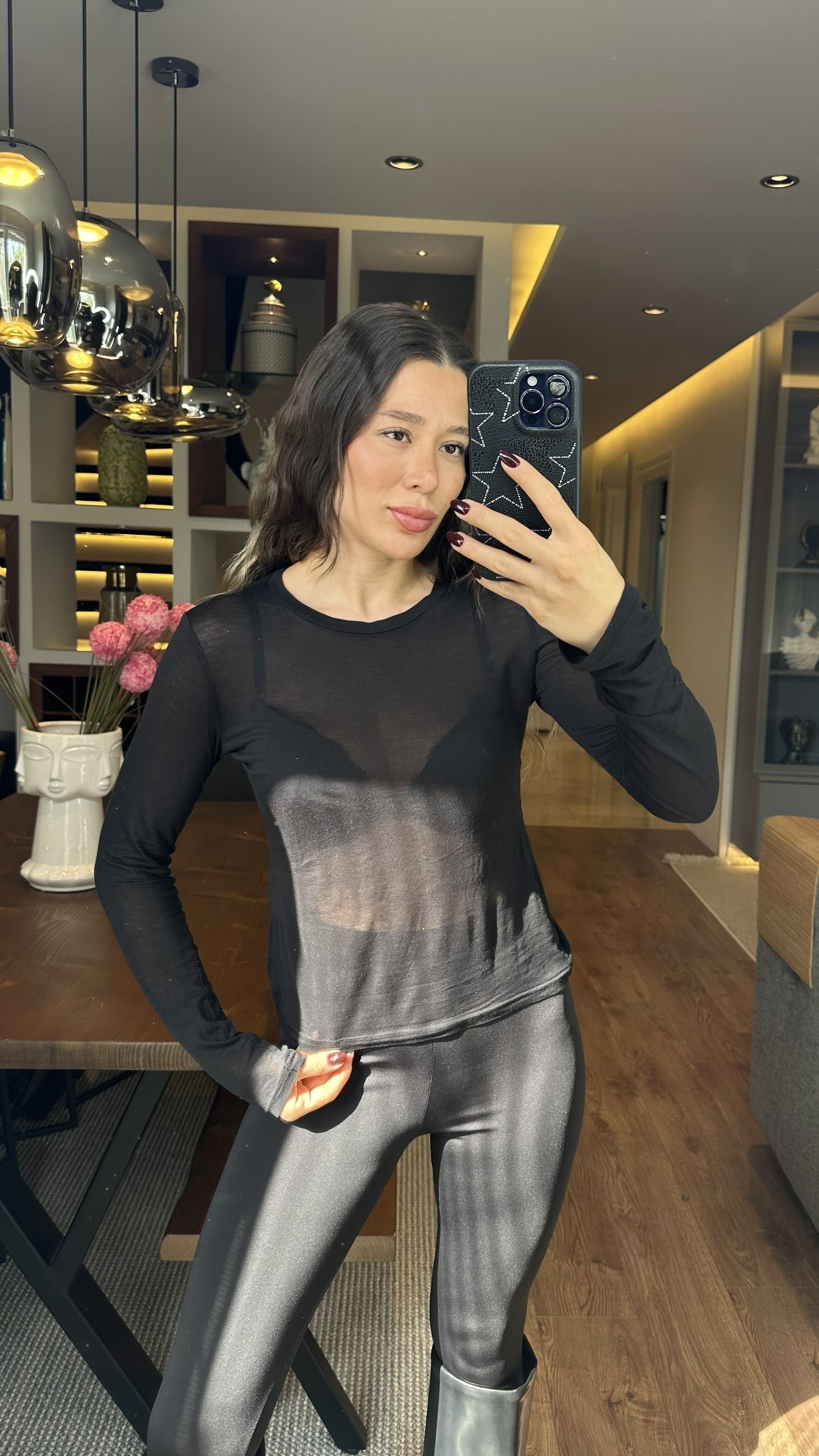Siyah Transparan Body 