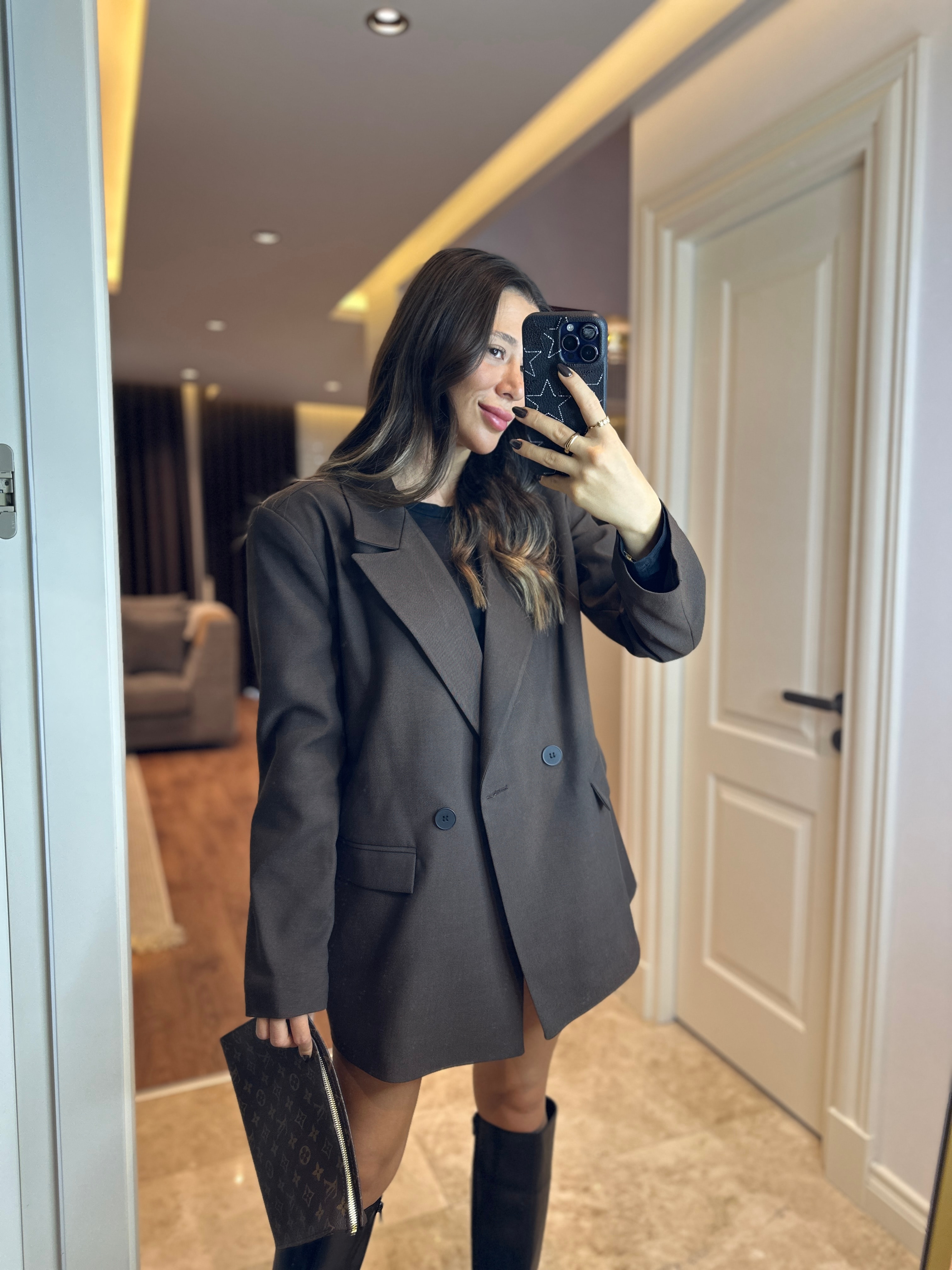 Acı Kahve Oversize Ceket