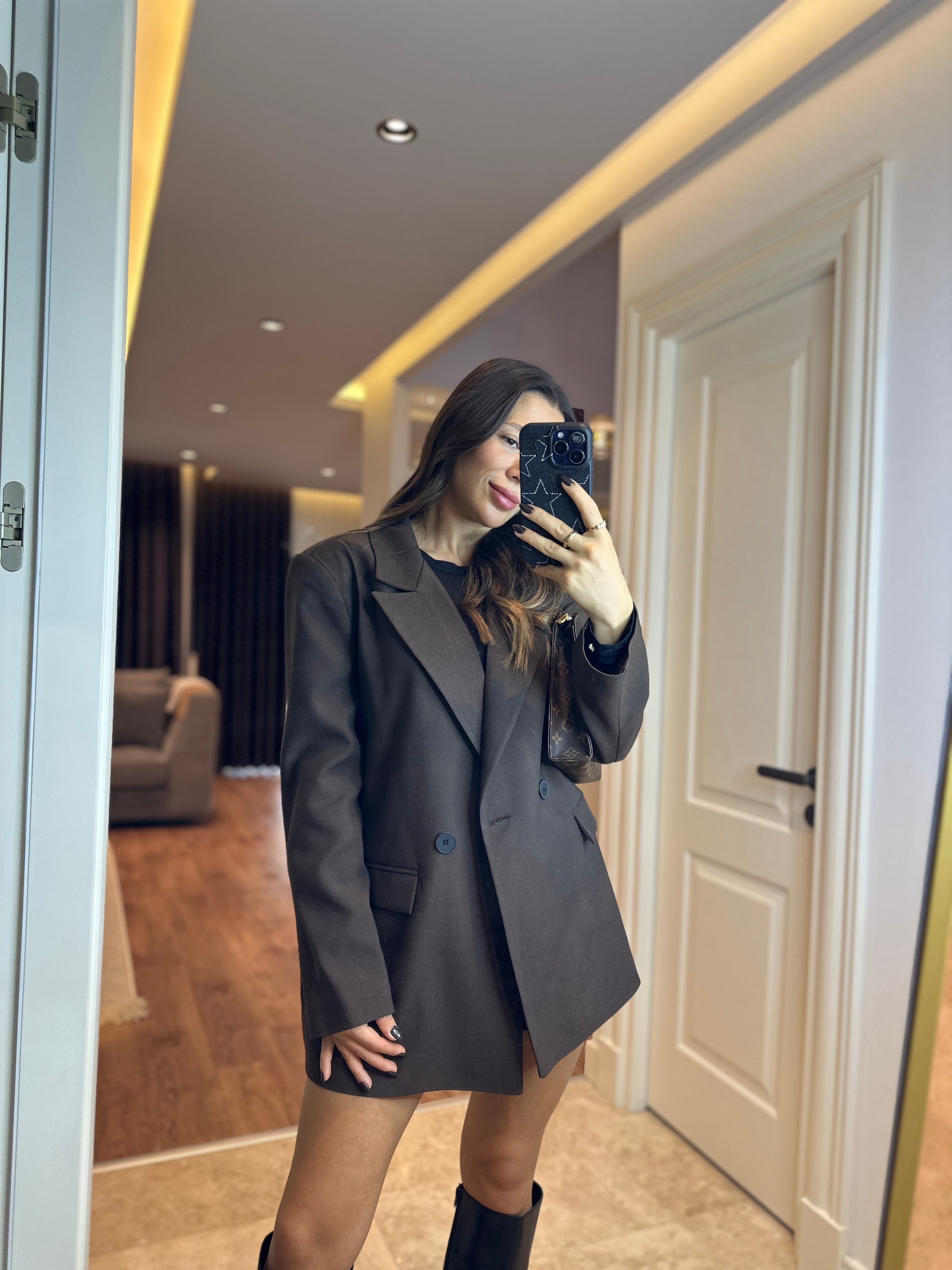 Acı Kahve Oversize Ceket