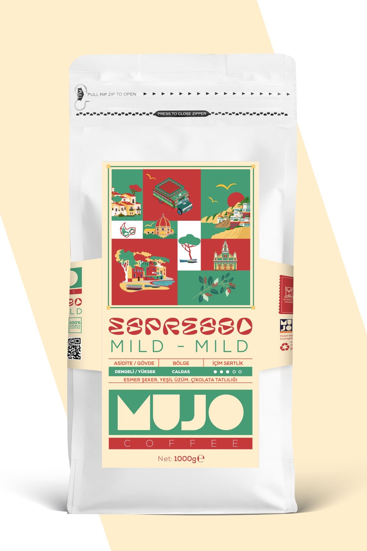 Espresso 3'lü Deneme Paketi ( Burundi ' Mild ' Caffe Crema '  ) 3x1kg