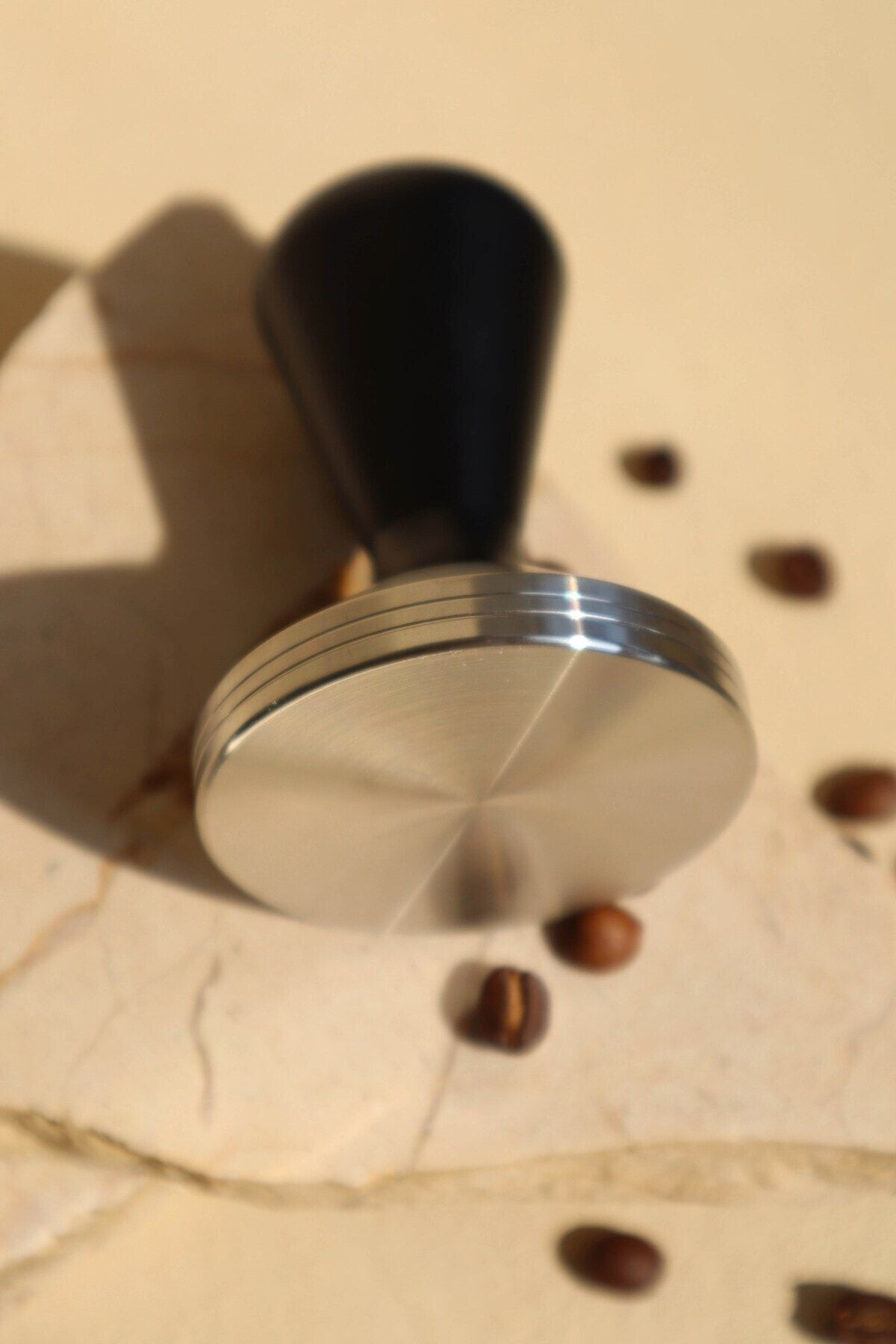 Tamper 58mm Siyah Saplı