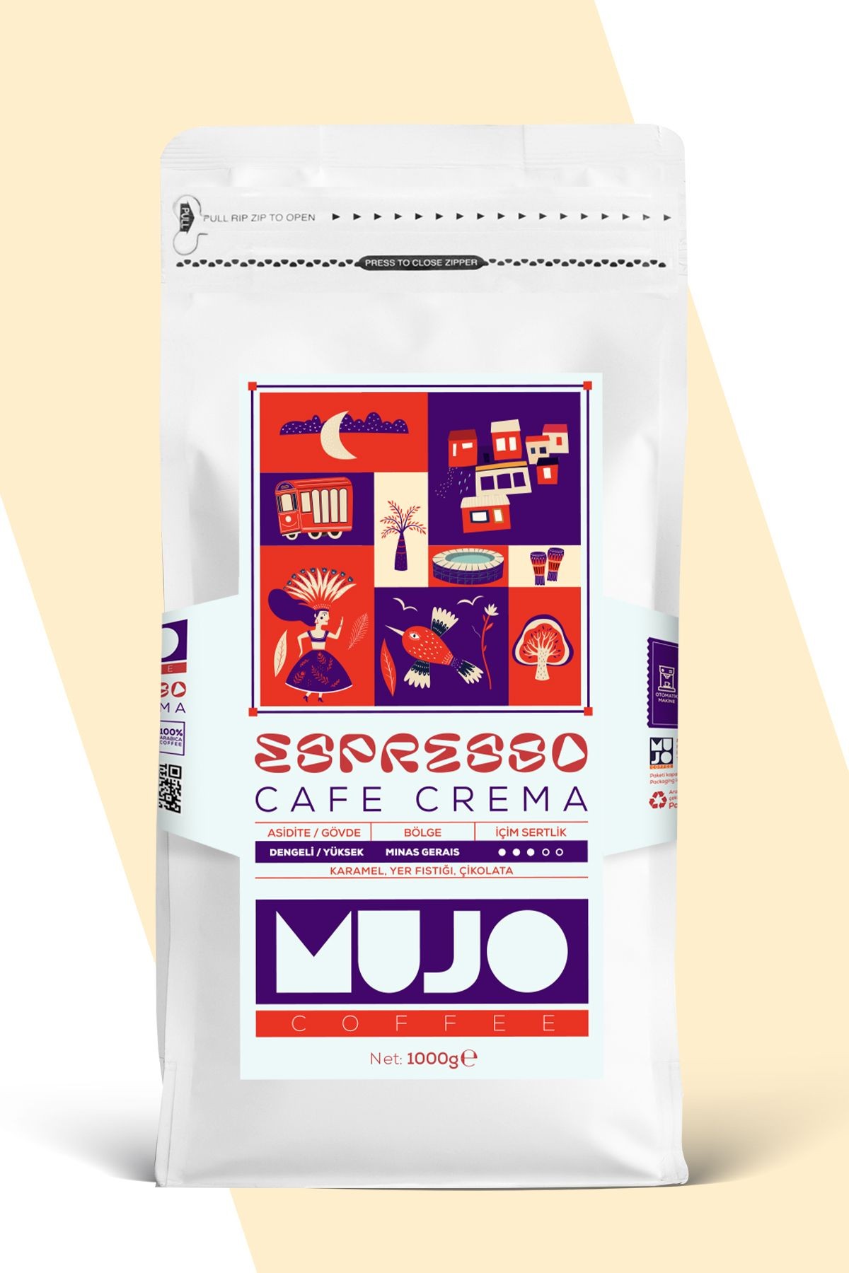 Espresso 3'lü Deneme Paketi ( Burundi ' Mild ' Caffe Crema '  ) 3x1kg