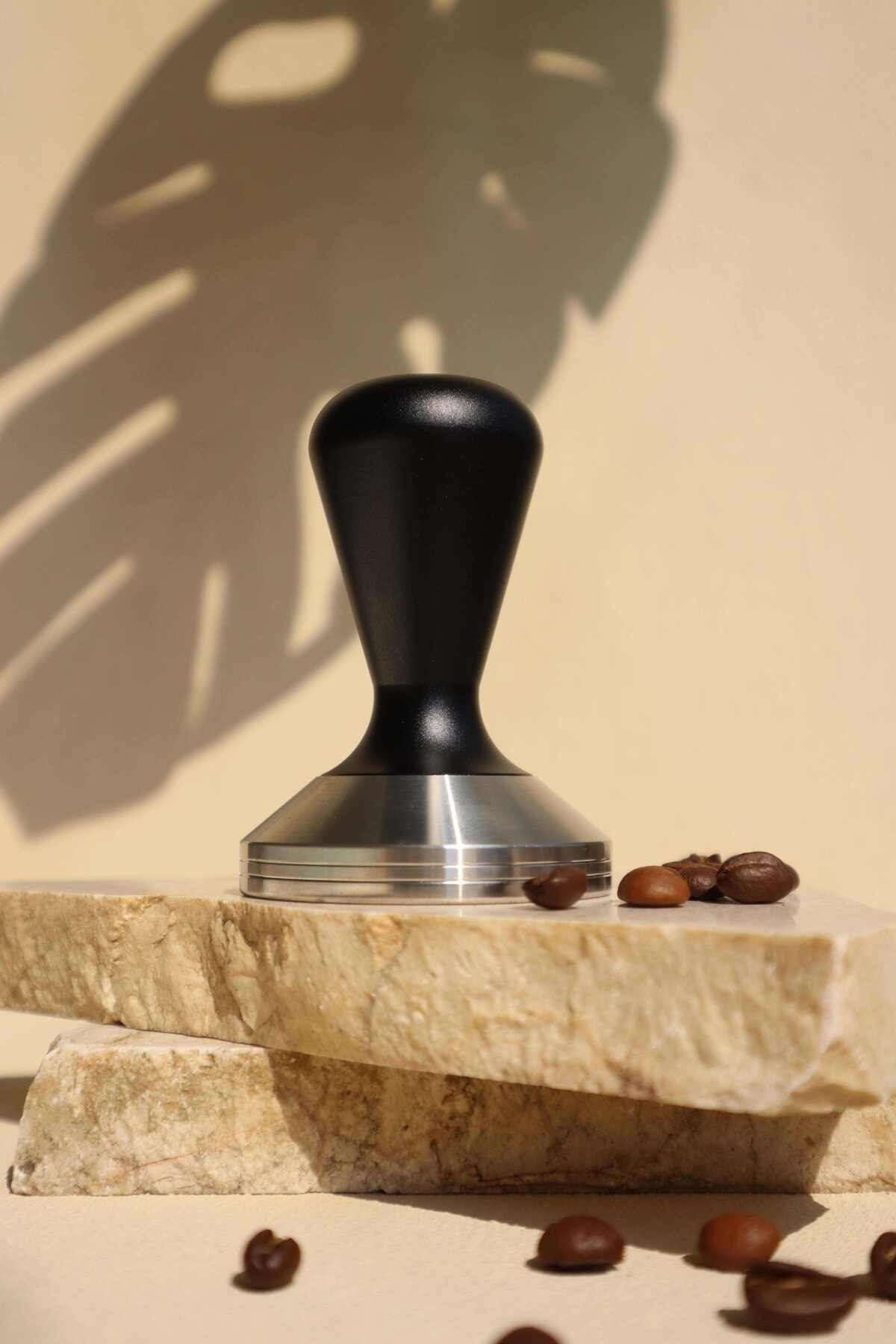 Tamper 58mm Siyah Saplı