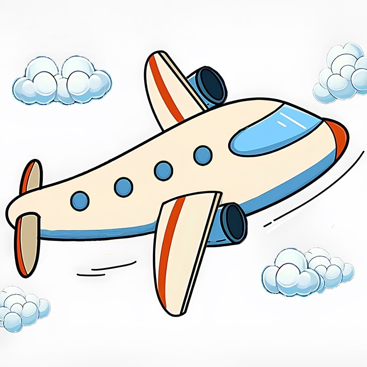 Movas Art - Airplane | Special Mosaic Puzzle for Children | 20x20 | E20204553