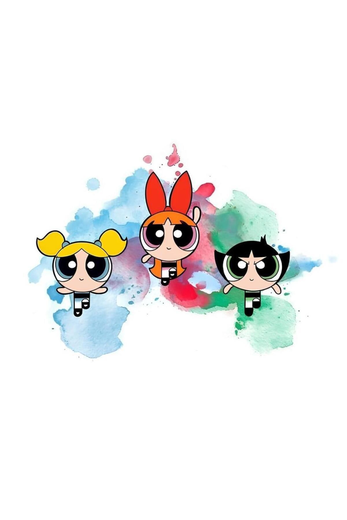 Movas Sanat Renklerin Karışımı - Powerpuff Girls | Elmas Mozaik Puzzle | 45x35 | E20204027