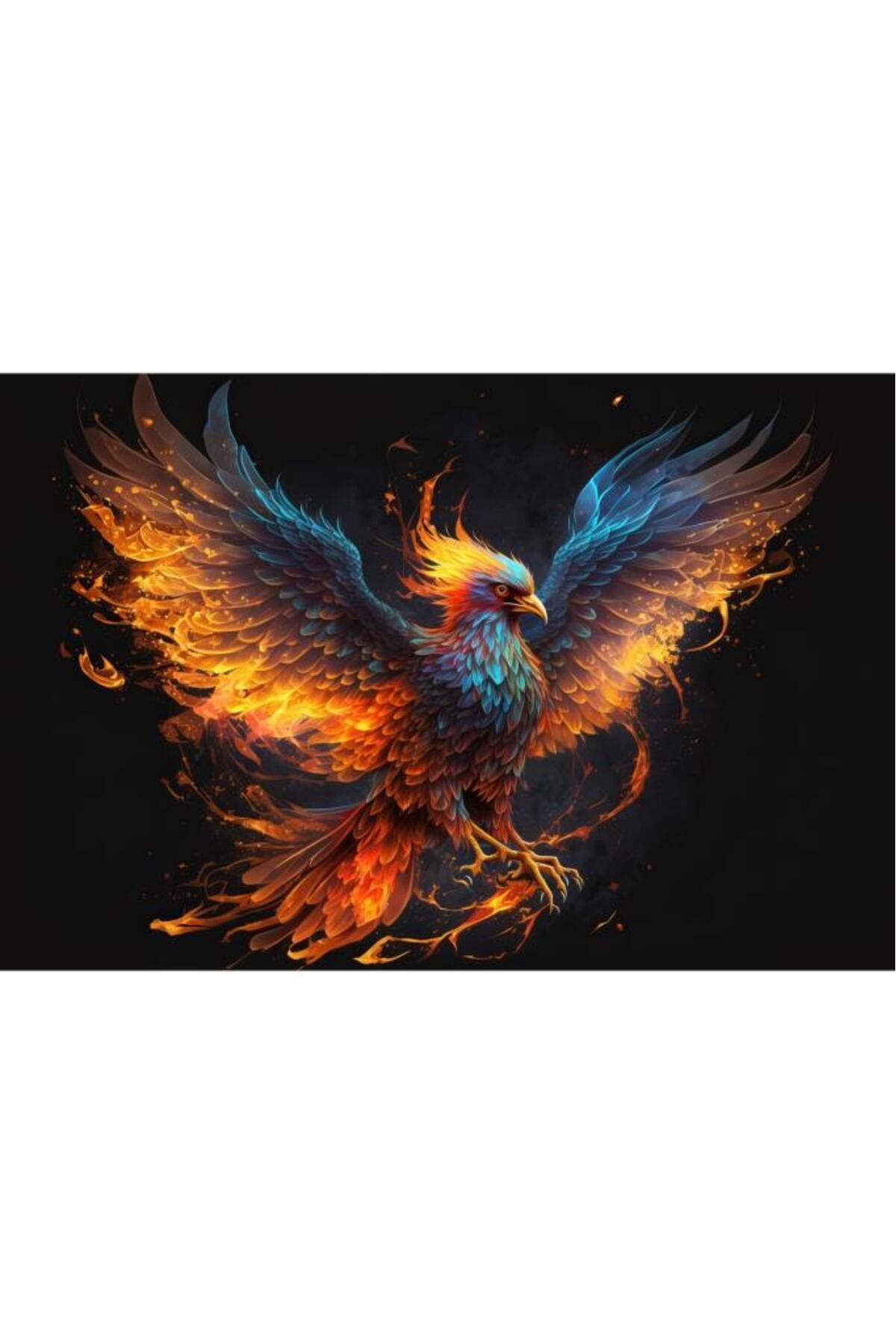Movas Sanat Rengin Büyüsüyle Anka Kuşu | Elmas Mozaik Tablo | Mozaik Puzzle | 60x40 | E20203827