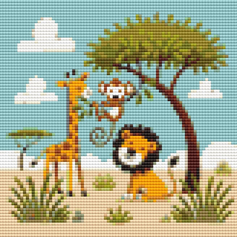 Movas Art - Safari | Special Mosaic Puzzle for Children | 20x20 | E20204546