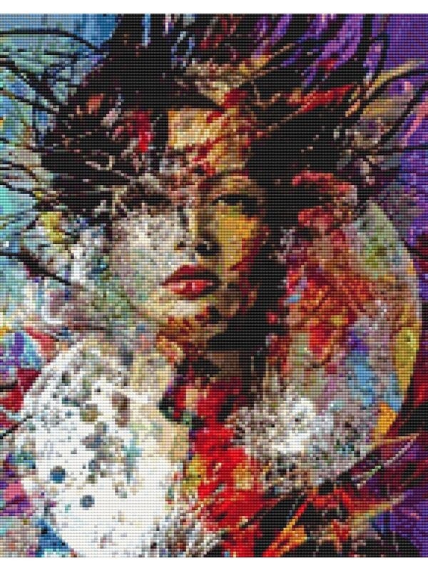 Movas Art Baroque A Lady | Diamond Mosaic Table | Mosaic Puzzle | 35x45 | E20201493M