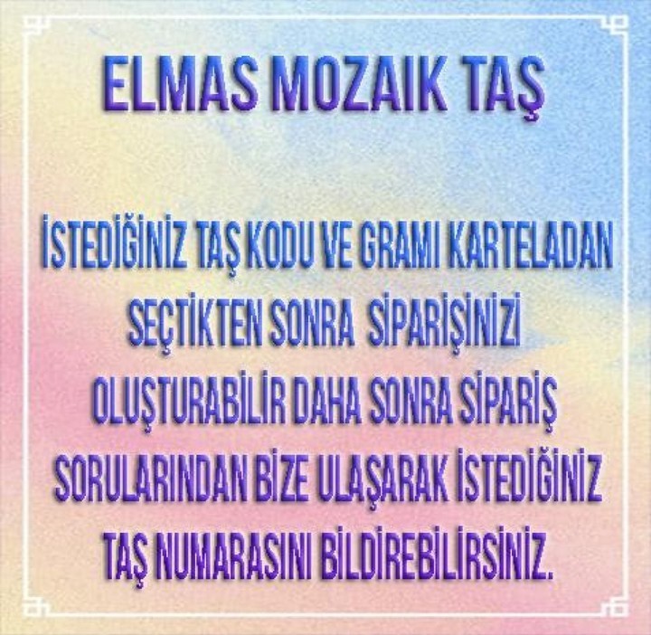 Movas Sanat "Mozaik Taş" 2.5MM Kare | Elmas Mozaik Tablo | Mozaik Puzzle | 447 Adet DMC Renk Paleti