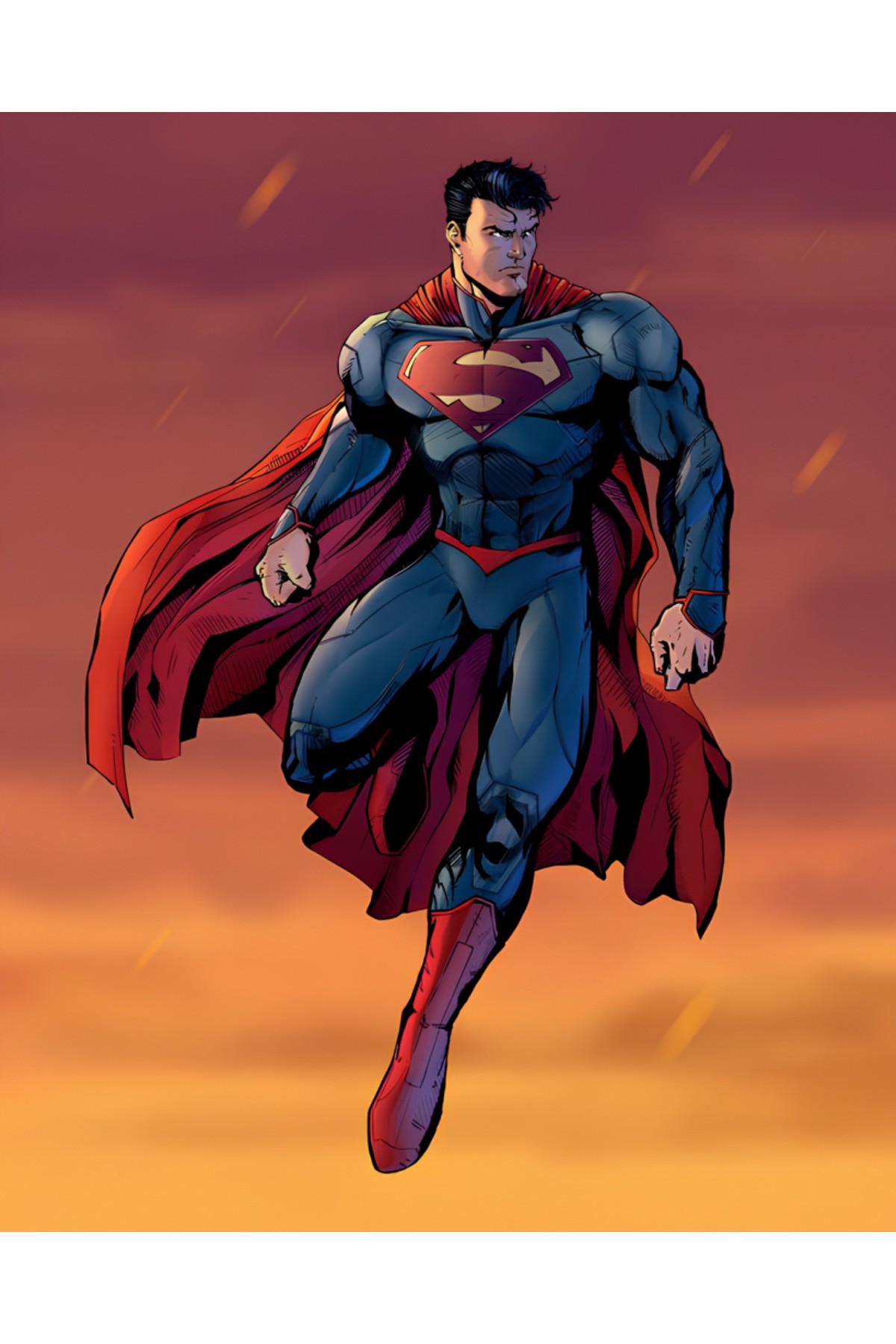 Movas Sanat Dc Superman - Superman | Elmas Mozaik Tablo | Mozaik Puzzle | 55x70 | E20204103