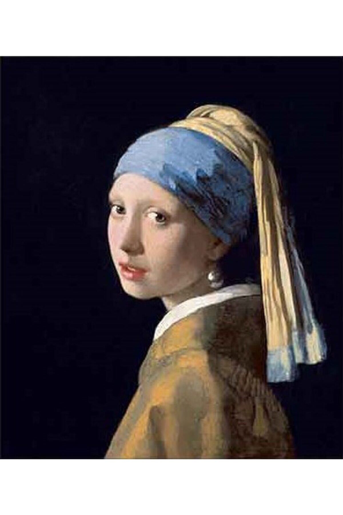 Movas Sanat Johannes Vermeer Girl with Pearl Earring | Diamond Mosaic Puzzle | 45x50 |E20203001M