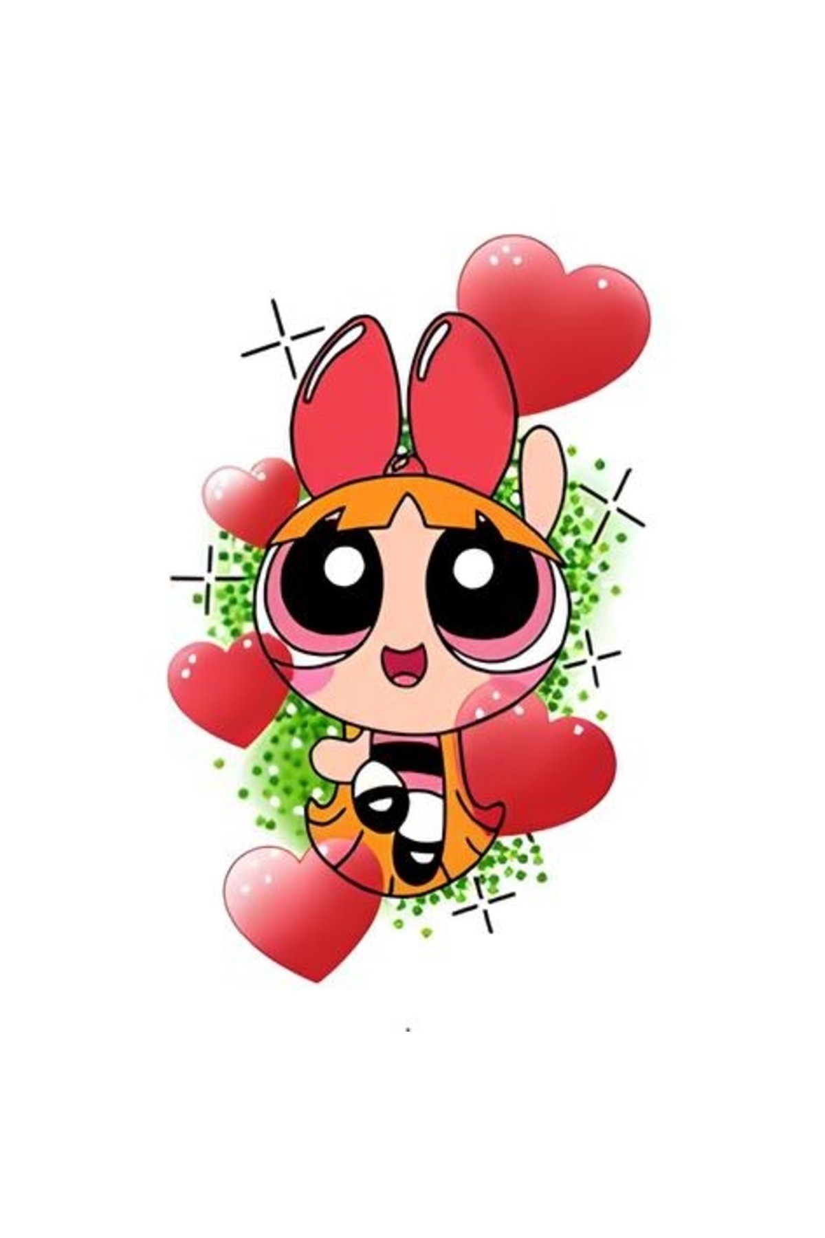 Movas Sanat Blossom With Hearts - Powerpuff Girls | Diamond Mosaic Puzzle | 35x35 | E20204031