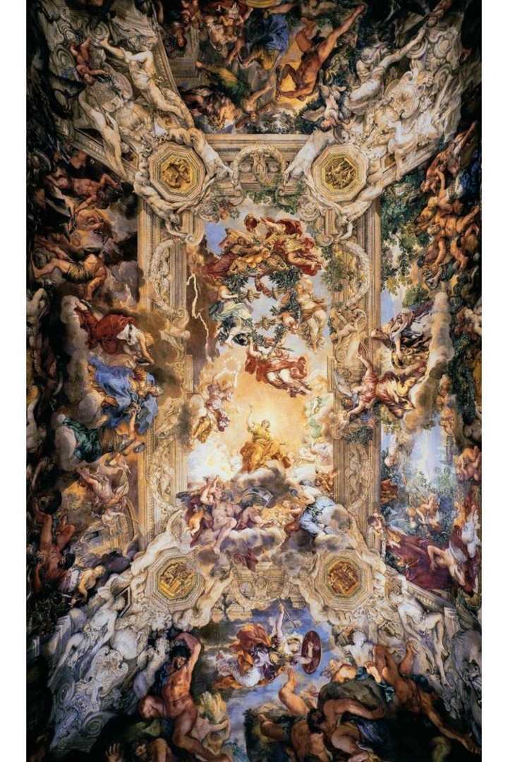 Movas Sanat The Triumph of Divine Providence - Pietro da Cortona | Diamond Mosaic Painting | Mosaic Puzzle | 70x120 | E20204312