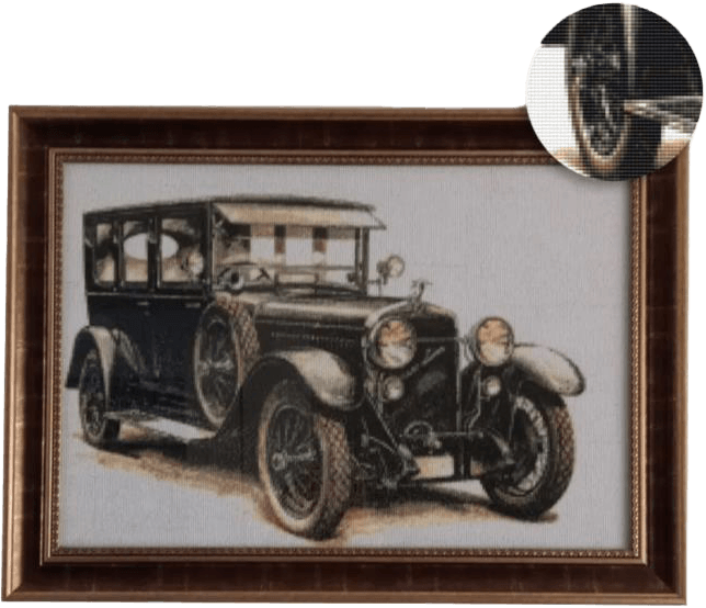 Movas Sanat Skoda Hispano Suiza 1926 | Hazır Mozaik Tablo | 70x51 | H20200006M