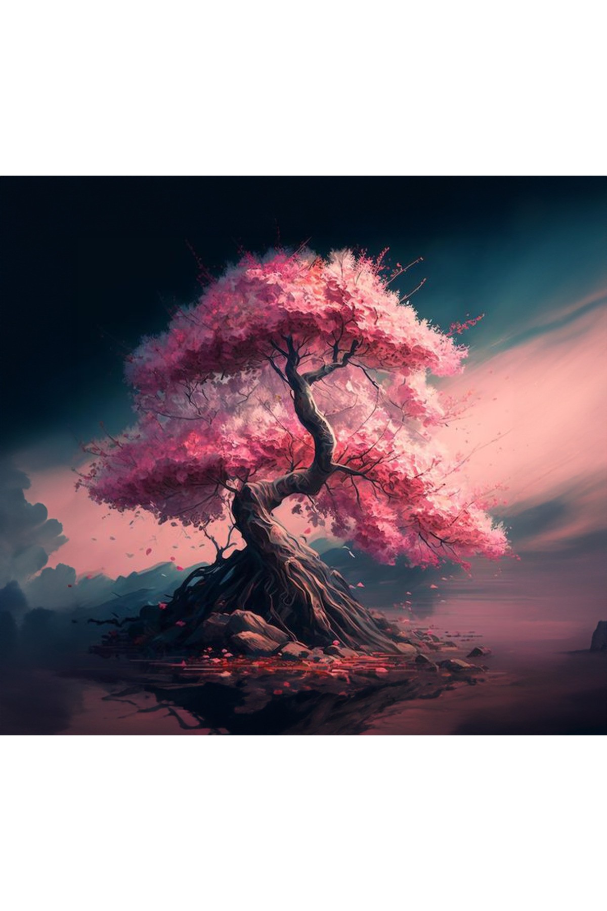 Movas Sanat Fantastik Sakura | Elmas Mozaik Tablo | Mozaik Puzzle | 60x55 | E20204230