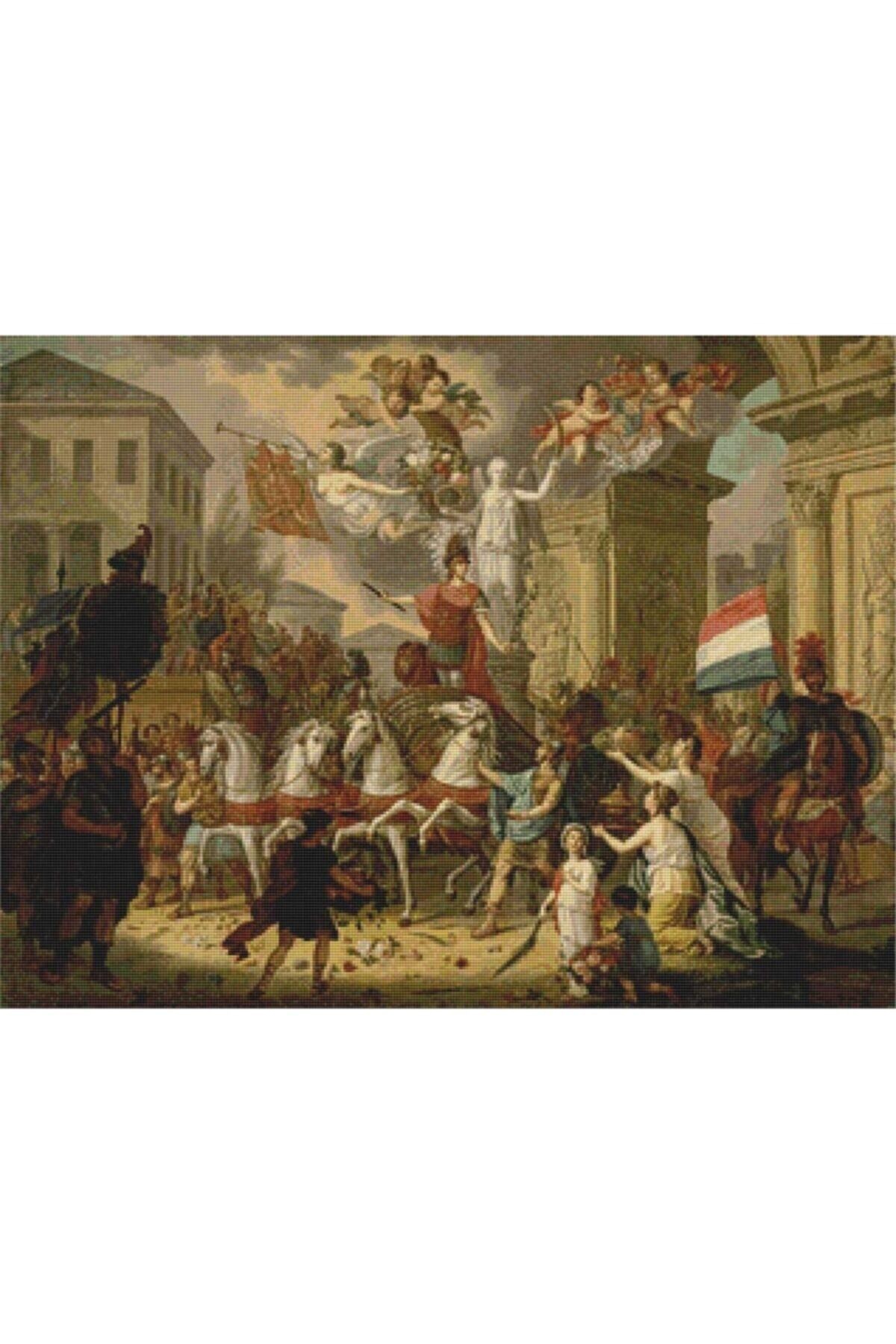 Movas Sanat Hollanda Kralı Iı. Willem | Elmas Mozaik Tablo | Mozaik Puzzle | 40x30 | E20201216M