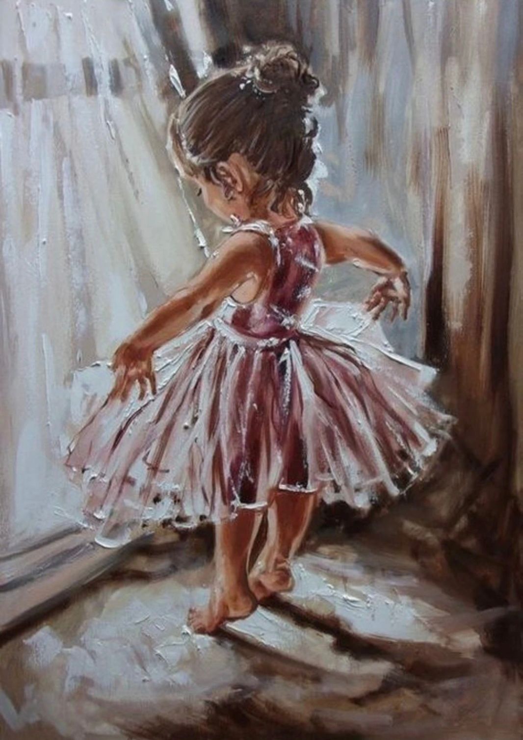 Minik Balerin 43x61cm Dialands Elmas Mozaik Tablo