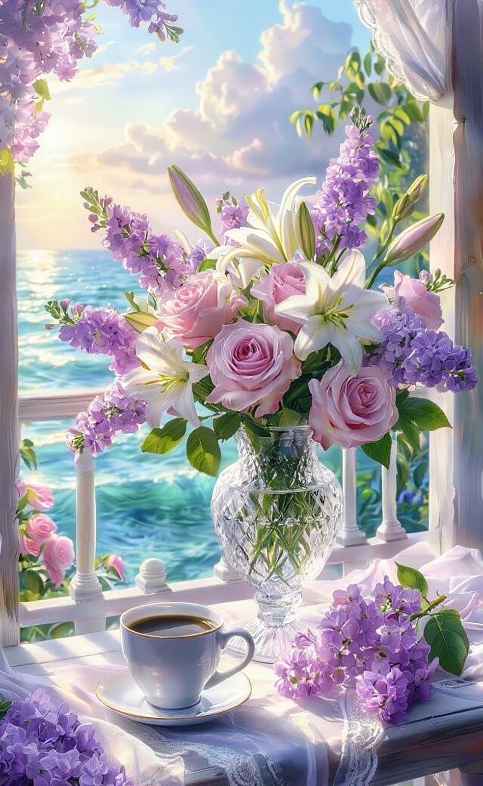 Lavanta Rüyası 50X30cm T0022 Dialands Elmas Mozaik Tablo