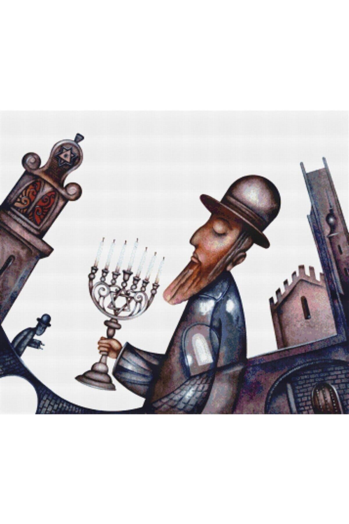 Movas Sanat A Jewish Man | Diamond Mosaic Painting | Mosaic Puzzle | 50x43 | E2020791