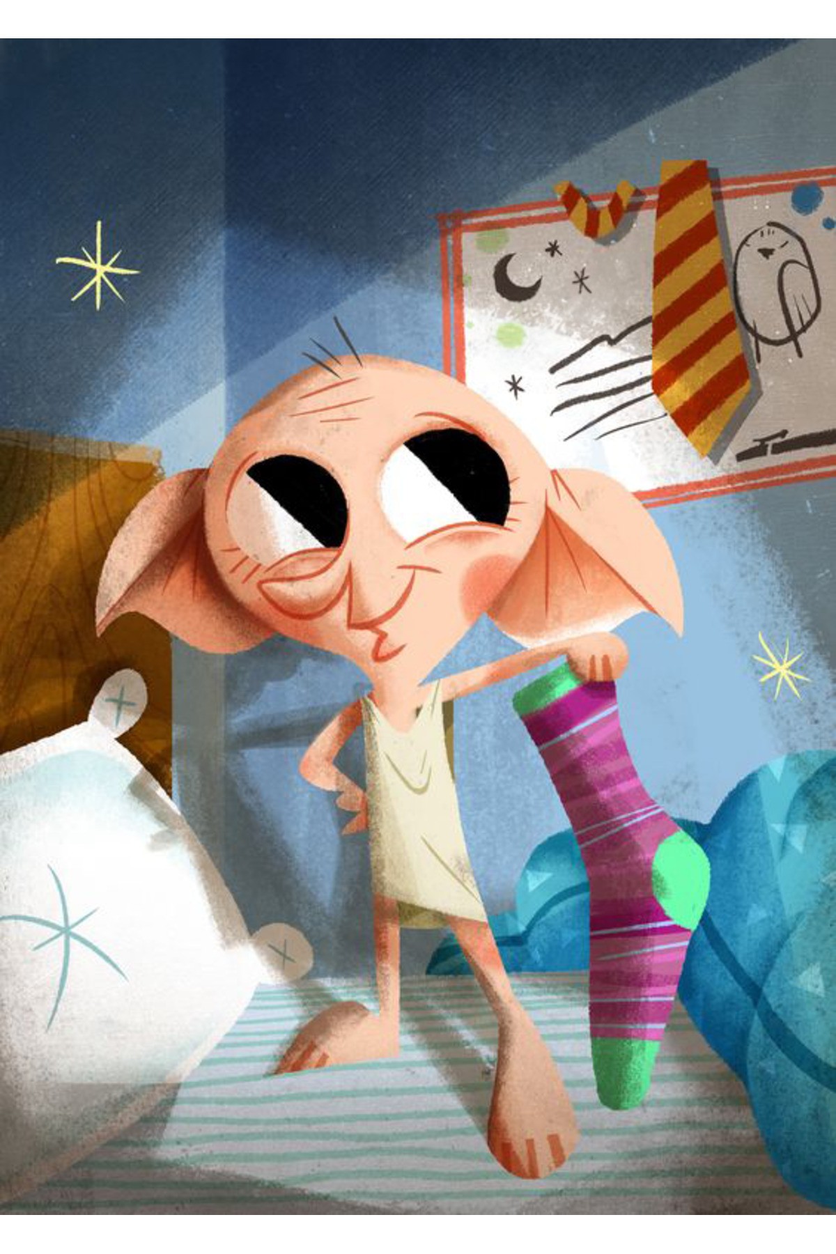 Movas Sanat Dobby | Harry Potter Elmas Mozaik Tablo | Mozaik Puzzle | 45x65 | E20204158