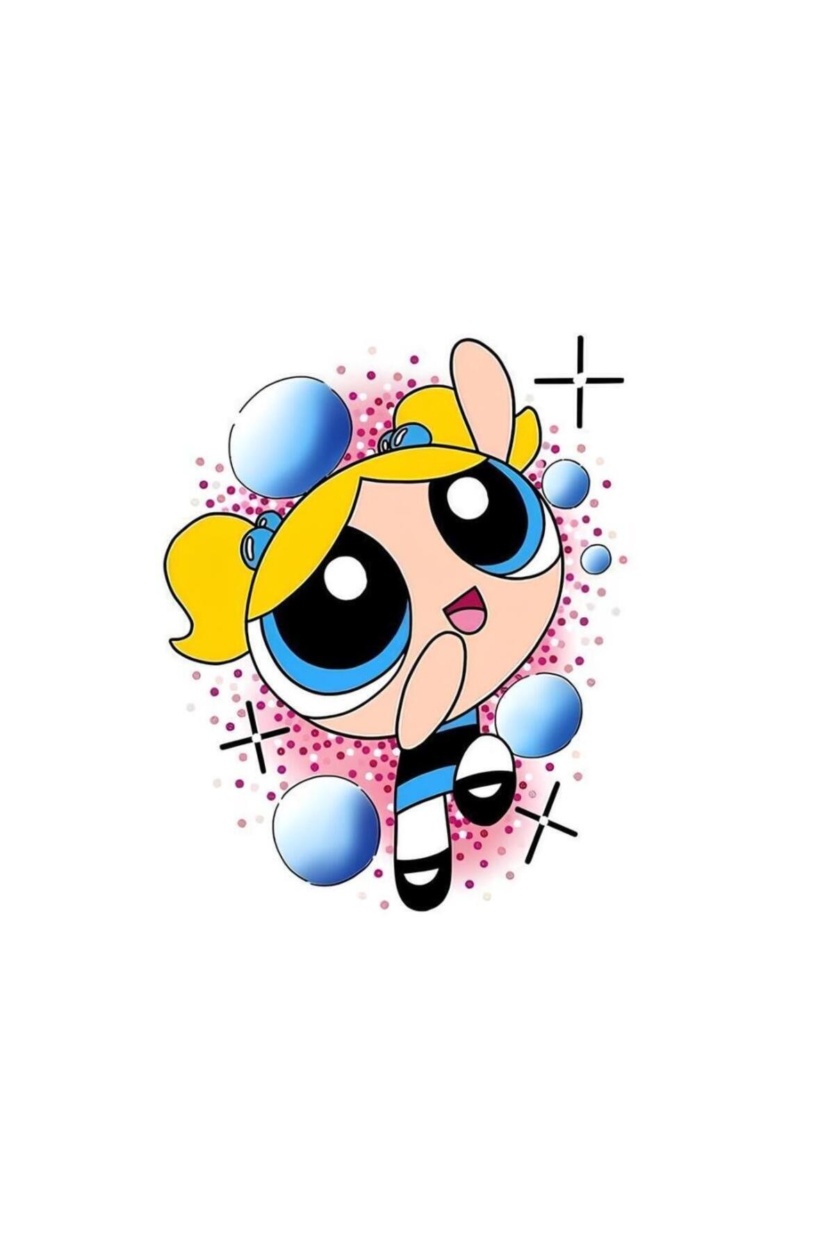 Movas Sanat Bubbles With Bubbles - Powerpuff Girls | Diamond Mosaic Puzzle | 35x35 | E20204030