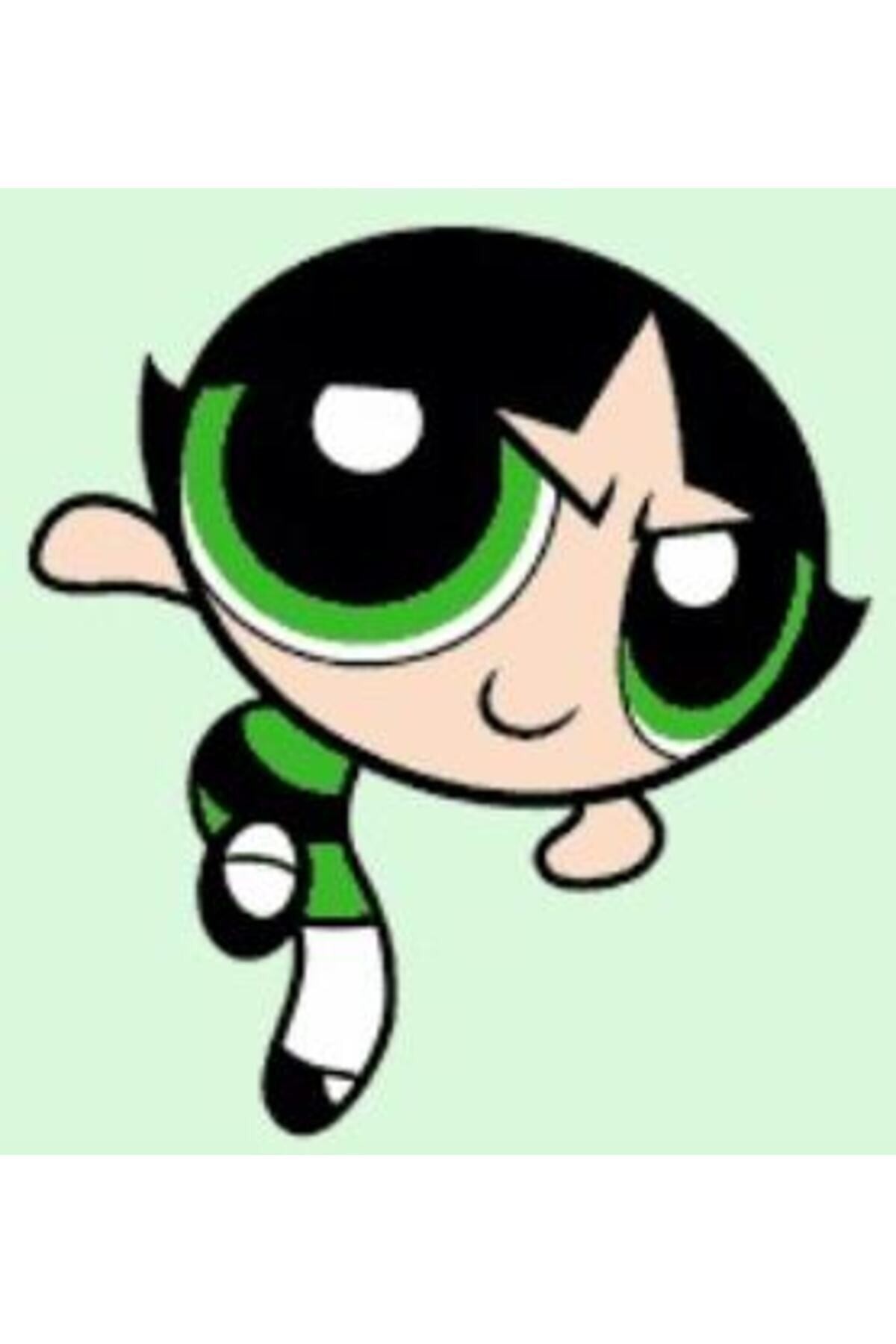 Movas Sanat Powerpuff Girls Buttercup 2 | Mozaik Sticker | 14x15 | E20233820