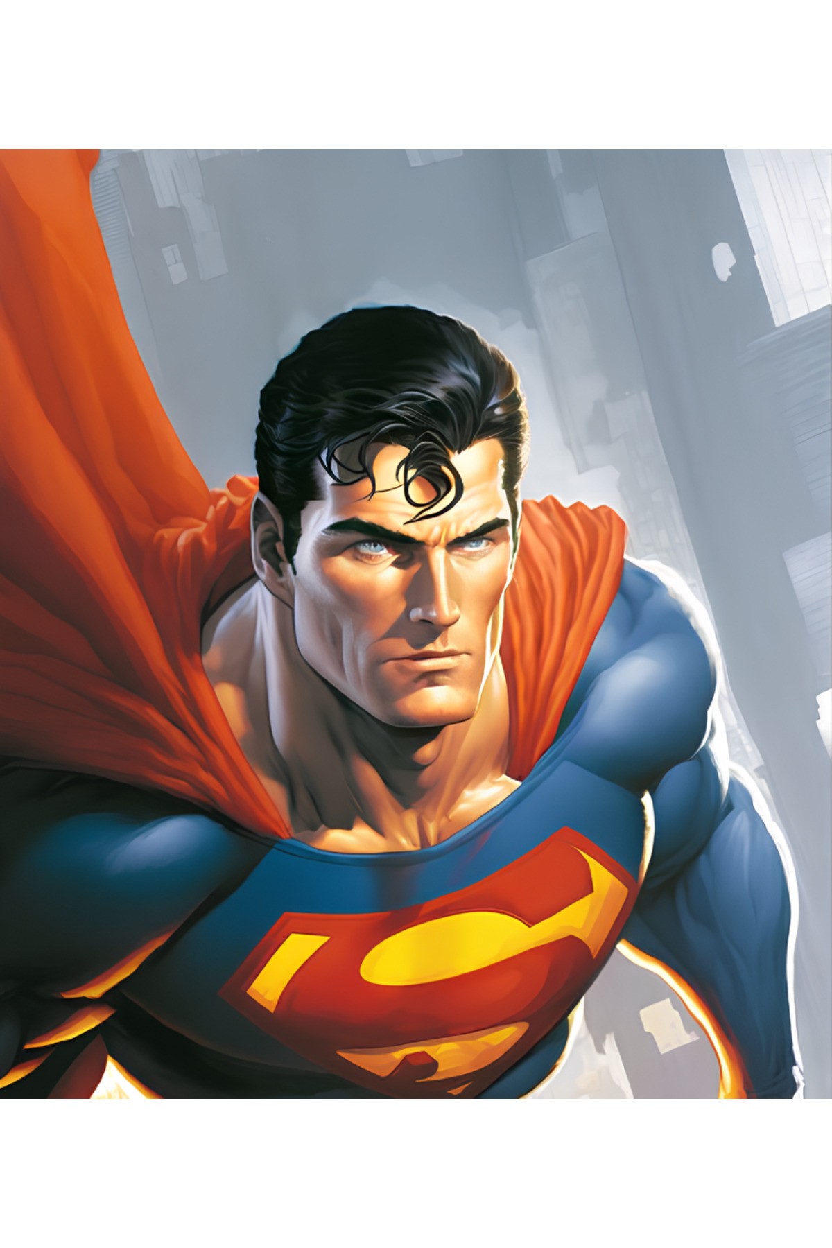 Movas Sanat Man Of Steel - Superman | Elmas Mozaik Tablo | Mozaik Puzzle | 55x65 | E20204105