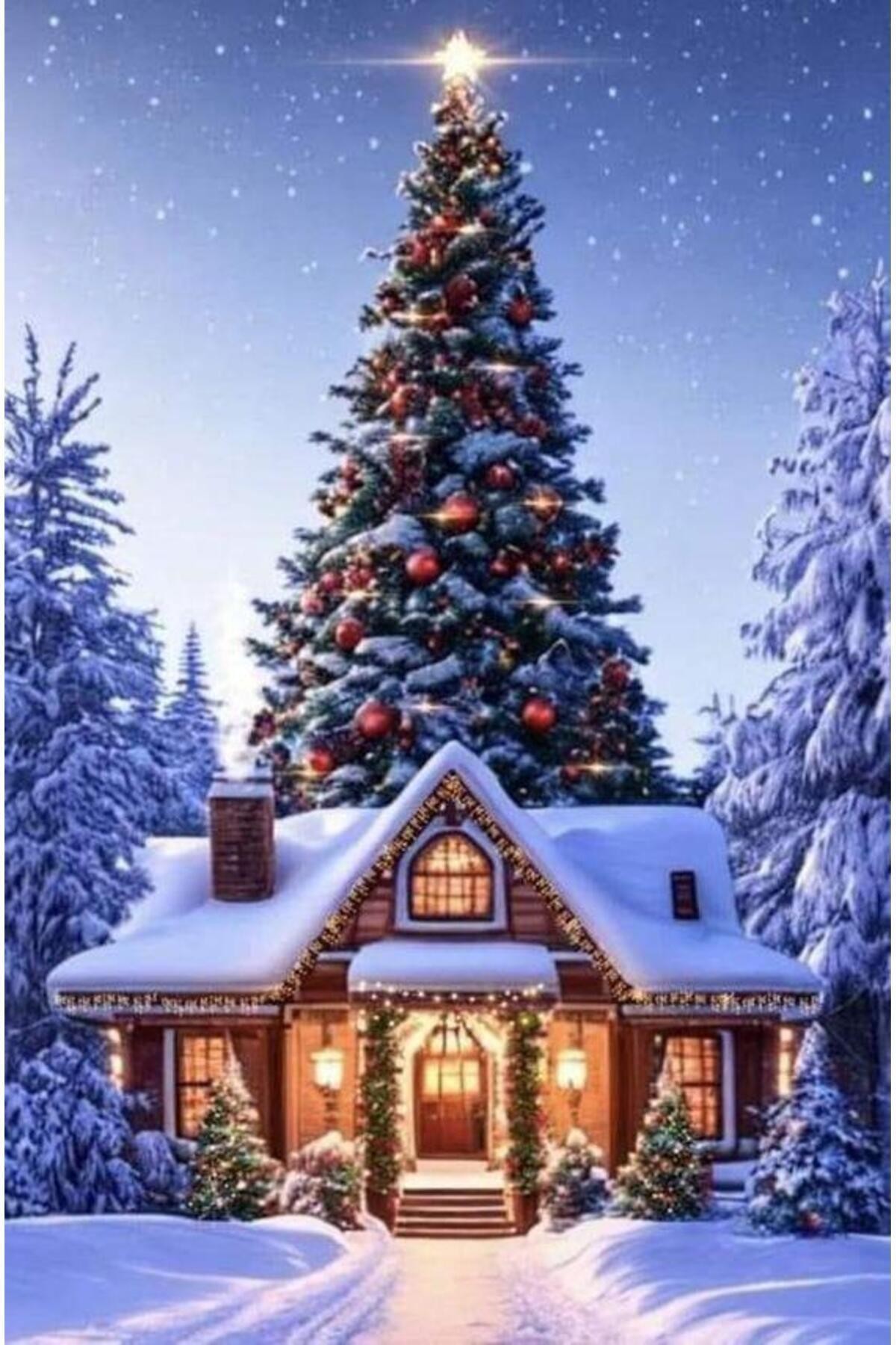 Movas Sanat Giant Pine Tree | New Year, Christmas Mosaic Puzzle, Christmas | 33x50 | Yb20204161