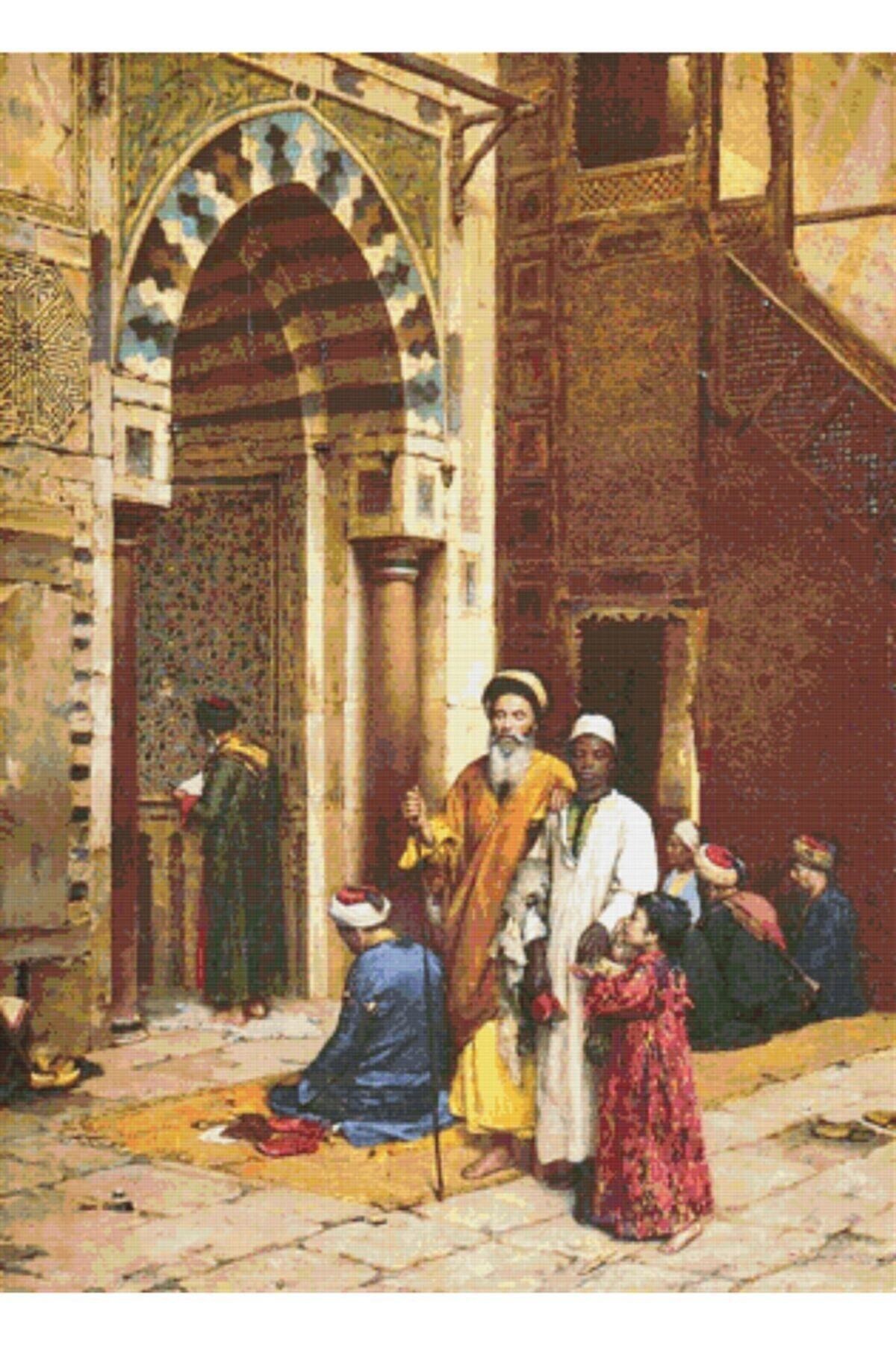 Movas Sanat Blind Man Inside The Mosque | Diamond Mosaic Painting | Mosaic Puzzle | 40x55 | E2020600