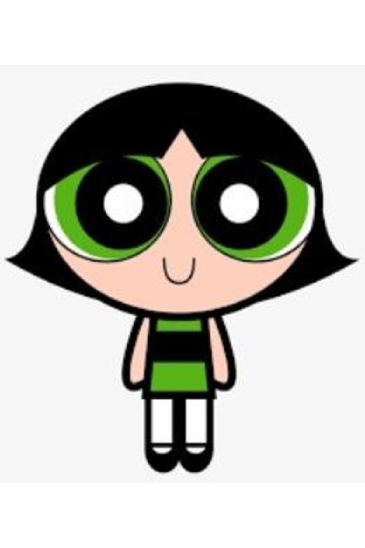 Movas Sanat Powerpuff Girls Buttercup | Mosaic Sticker | 13x14 | E20233819