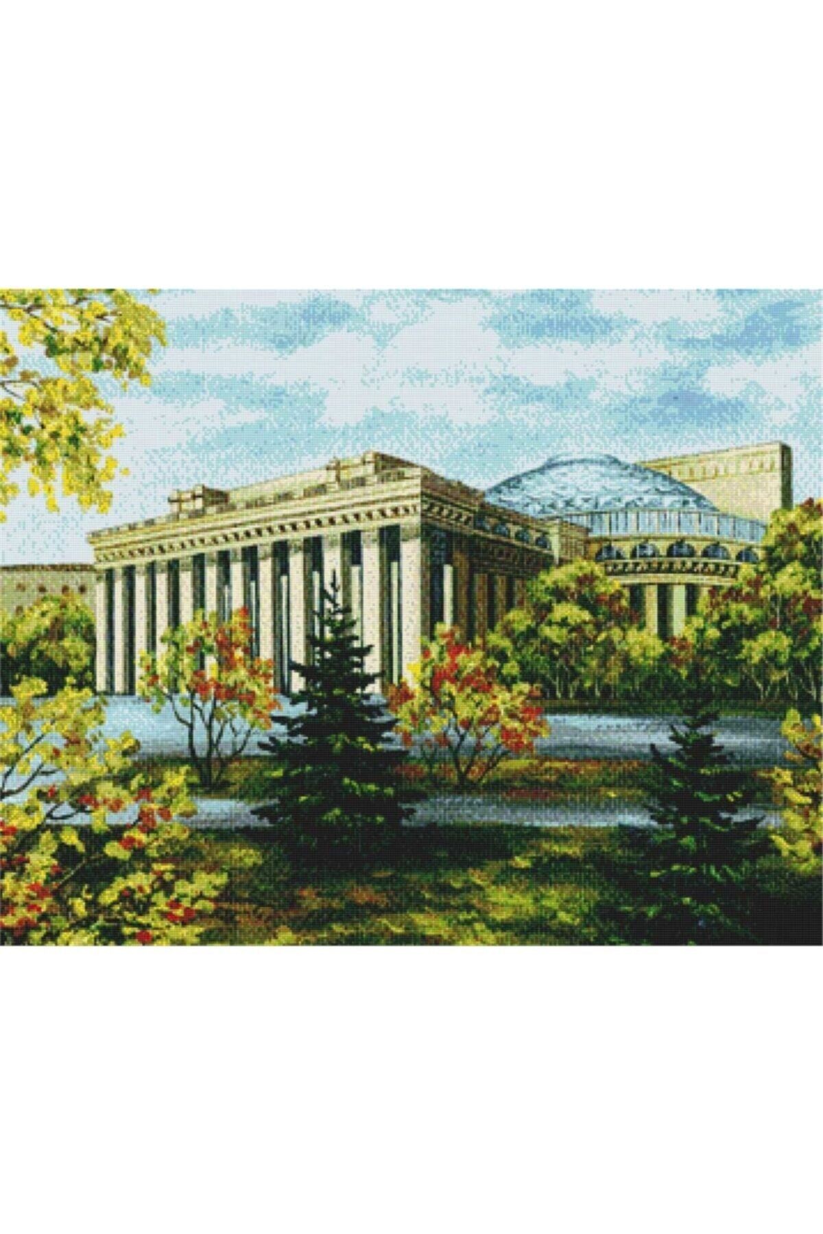 Movas Sanat Opera Binası Ve Bale Salonu | Elmas Mozaik Tablo | Mozaik Puzzle | 50x40 | E20201053M