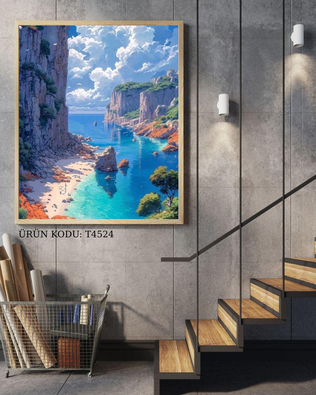 Manzara 45x80cm Dialands Elmas Mozaik Tablo